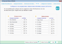 Configuración de Asignaciones y Deducciones - PROGAN Software Ganadero